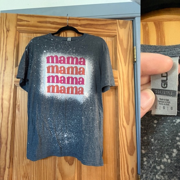 Women's Gray Tee with 'Mama' Print - Picture 2 of 2